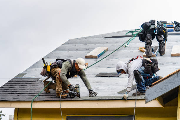 Professional Gutter Installation technician working in Galva, KS
